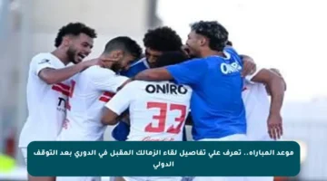 موعد المباراة.. تعرف على تفاصيل لقاء الزمالك المقبل في الدوري بعد التوقف الدولي